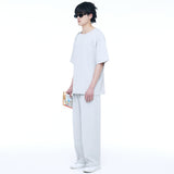 ウーヴン1/2ハーフTシャツクールグレー