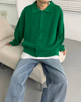 ウォーマーバルーンカラーカーディガン / AZ Warmer Balloon Collar Cardigan (7 colors)