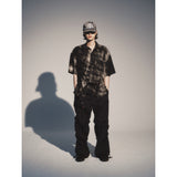 クリースナイロンバンディングパンツ / CREASE NYLON BANDING PANTS_BK