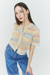 クロシェット ニット カーディガン / Crochet Knit Cardigan