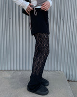 Lace skirt pants