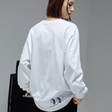 オーバーフィット M ロングスリーブT/OVERFIT M LONG-SLEEVED T-WHITE