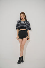 ペア半袖クロップTシャツ/(9194) Pair Short Sleeve Crop Tee