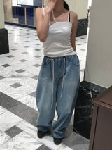 Ellie string denim pants