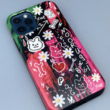Collage Sketch Bumper Case (PINK) (6660046028918)