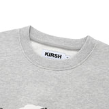ウィティーバニーワーディングドロップスウェットシャツ／WITTY BUNNY WORDING DROP SWEATSHIRT [MELANGE GRAY]
