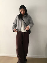 [Wool 50] Milko Mohair Short Collar Jacket