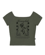 [NF] ROSE BEDS OFF SHOULDER (KHAKI)_F23QB223