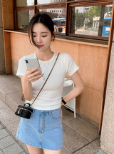 バックスリーブショートスリーブTシャツ (3color)