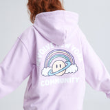 Rainbow Planet Hoodie Lavender (6540203753590)