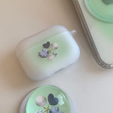 Ocean Green Gradation AirPods Case_matt