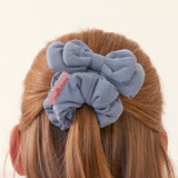 CUSHIONY RIBBON HAIR SCRUNCHY (SKY)