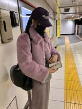[MADE] Pudding Fur Jacket (Lavender Purple)