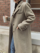 [wool30%] オアシングルウールロングコート