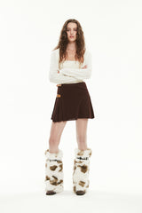 キルシーニットクロップ丈トップセット／KIRSH KNIT CROP TOP SET [IVORY]