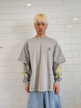 VENTIQUE Pigment Layered Flame Long Sleeve 2color