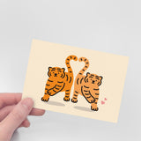 HEART TIGER POST CARD (6538760323190)
