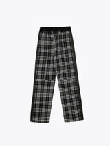CHECK TRACK PANTS - BLACK/BLACK (4623313633398)