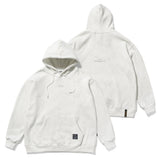 MARBLE OVERSIZED HEAVY SWEAT HOODIE WHITE / DARK GREY (4626267766902)