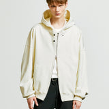 hoody zip-up cape cardigan ivory (6615504257142)