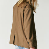 HALF STITCH BLAZER BROWN