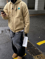 No.0554 canvas work hood padding JK (3color)