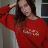 GOODHOBBYGIRL SWEAT SHIRT_RED