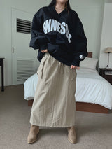 カーゴ バンディング ロングスカート / Cargo Banding Long Skirt (4color)