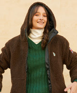 フリースオーバーサイズジャケット/RCH fleece oversized Jacket brown