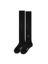 CHERRY LOGO KNEE SOCKS [BLACK]