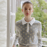 BLOOM COLLAR T-SHIRT_GREY (6600102674550)