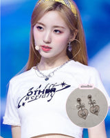 ロイヤルベイビーエンジェルイヤリング - ショート  / Royal Baby Angel Earring - Short (Silver) (Kep1er Chaehyun, Yeseo, Xiaoting Earrings)