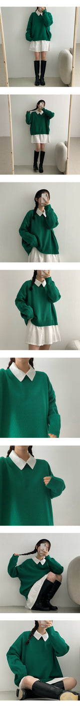 カーダーラウンドスウェットシャツニットウェア / Cardor Round Sweatshirt Knitwear