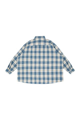 ブルーオーバーフィットチェックシャツ / PRS blue overfit checkshirts