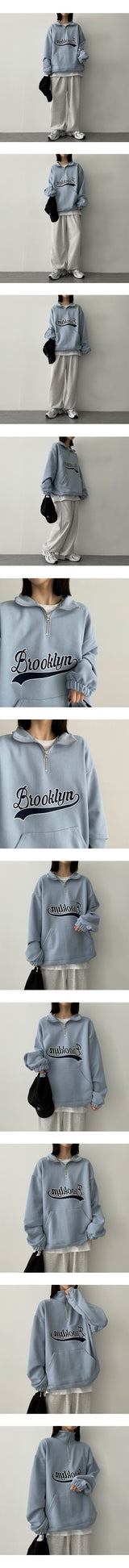 ルックルバンディングハーフジップアップアノラックスウェットシャツ / Rookle banding half zip-up anorak Sweatshirt