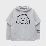 Maltese logo layered hoodie