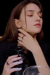 リブロ リング / Libro Ring (black silver)
