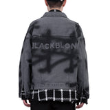 BBD Basic Sprayed Custom Denim Jacket (Dark Gray)