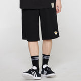 フラワーエンブロイダリーバルミューダトレーニングハーフパンツ / Flower Embroidery Bermuda Training Half Pants_3color