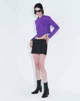 ピンタックジャージートップ / Pintuck Jersey Top _ Purple