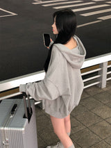 [BELLIDE MADE] Spring ver, two-way overfit zip-up hoodie