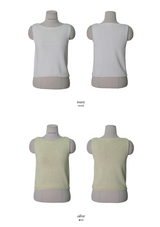 コットン100ニットノースリーブ (4color)
