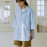 ユニセックスフォールディングシャツ/unisex folding shirts sky blue