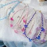 Butterfly beads necklace
