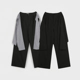 3 TAP シャツレイヤードスラックス(2color)