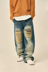 DAMAGE POINT WASHED DENIM