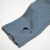 BALACLAVA knit zip up_blue