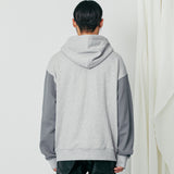 arch panel hoodie grey