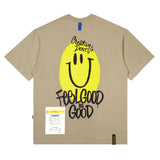 23 スマイルオーバーサイズTシャツ / 23 SMILE OVERSIZED T-SHIRTS BEIGE / BLACK