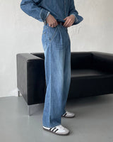 コールマンリネンツータックデニム / LE Coleman Linen Two-Tuck Denim